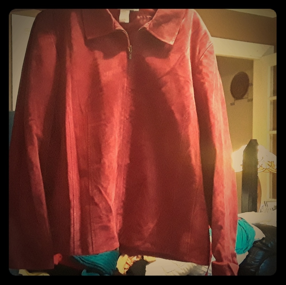 Dark Red Leather Jacket